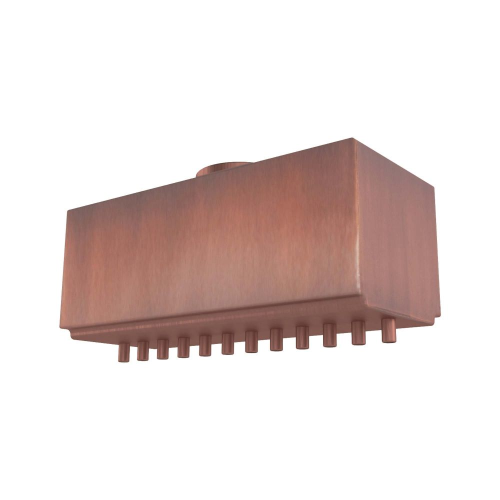 The Outdoors Plus OPT-RNS8 8" Rainfall Style Scupper - Copper
